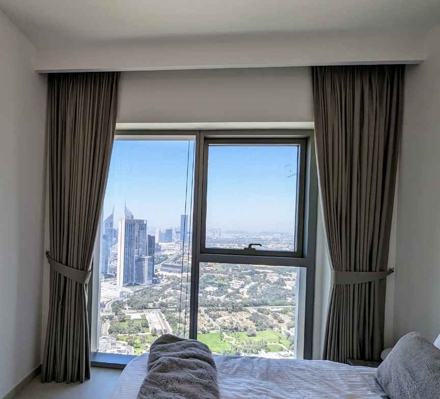 window blinds and curtains